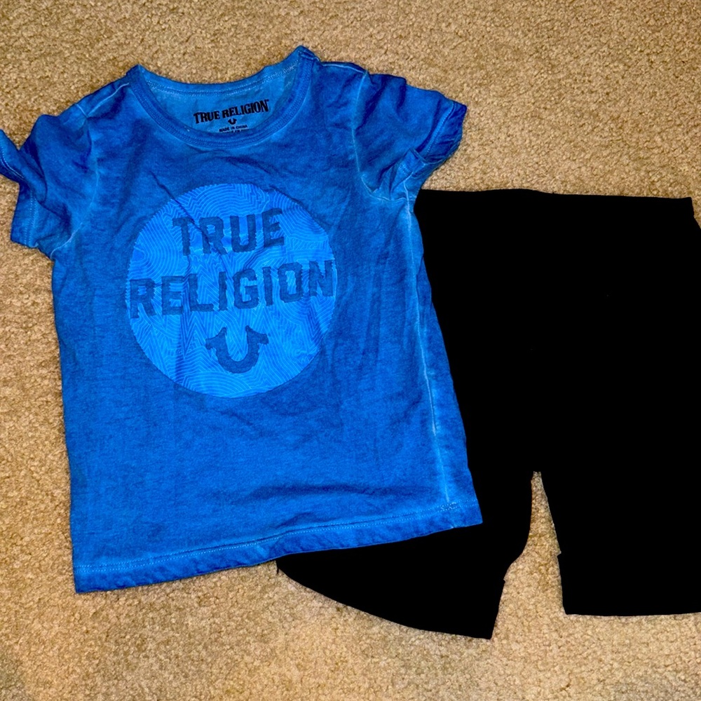 Two piece true religion, short set